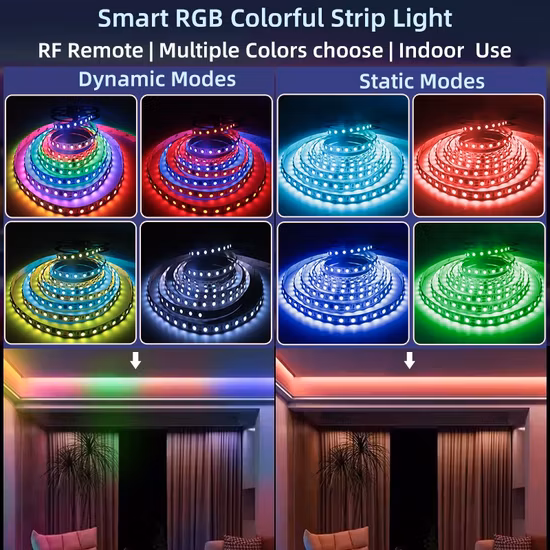 SMD5050 RGB デジタル LED ストリップ ライト ピクセル 60LEDs/M 色変更